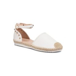 DeeZee WSS899-01 Biały. Białe espadryle damskie DeeZee, bez wzorów, ze skóry ekologicznej, bez obcasa. Za 79,99 zł.