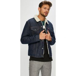 Levi's - Kurtka. Niebieskie płaszcze męskie Levi's®, s, bez wzorów, z bawełny, krótkie, bez kaptura. Za 499,90 zł.