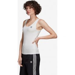 Adidas Originals Podkoszulek Biały. Białe podkoszulki damskie adidas Originals, s, z haftami, z elastanu, bez kołnierzyka. Za 85,95 zł.