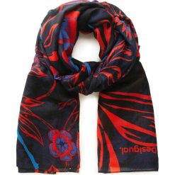 Desigual Be Blossom Large Szalik Niebieski Czerwony. Czerwone szaliki damskie Desigual, bez wzorów, z poliesteru. Za 163,95 zł.