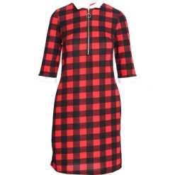 Czerwona Sukienka Everybody Does. Czerwone sukienki mini marki Born2be, l, oversize. Za 49,99 zł.