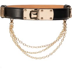 Pasek Damski MARCIANO GUESS - 0GG909 9305Z JBLK. Czarne paski damskie MARCIANO GUESS, w paski, ze skóry. Za 469,00 zł.