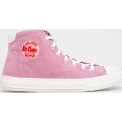 Lee Cooper - Trampki. Różowe trampki i tenisówki damskie Lee Cooper, bez wzorów, ze skóry, bez zapięcia. Za 329,90 zł.
