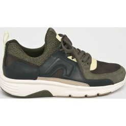 Camper - Buty. Zielone buty sportowe męskie Camper, ze skóry, na sznurówki. W wyprzedaży za 369,90 zł.