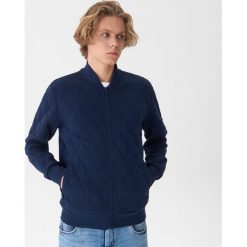 Bluza typu bomber - Granatowy. Niebieskie bluzy męskie House, s, bez wzorów, bez kołnierzyka, bez rękawów, bez kaptura. Za 139,99 zł.