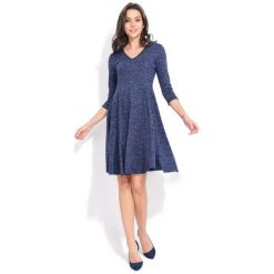 Fille Du Couturier Sukienka Damska Emeraude 40 Niebieski. Niebieskie długie sukienki Fille Du Couturier, z długim rękawem. Za 229,00 zł.