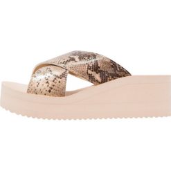 Klapki damskie: flip*flop PLATEAU CROSS PYTHON Klapki sombrero