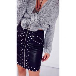 Spódnica GLAM ROCK. Spódniczki damskie Divinostyle, s, bez wzorów, rockowe, z podwyższonym stanem. Za 119,00 zł.