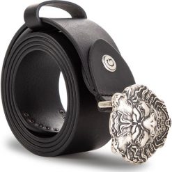 Pasek Męski GUESS - BM7118 LEA40 BLA. Czarne paski męskie marki Guess, w paski, ze skóry ekologicznej. Za 259,00 zł.