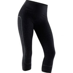 Legginsy 7/8 slim Gym & Pilates damskie. Czarne legginsy damskie NYAMBA, m, bez wzorów, z elastanu. Za 84,99 zł.