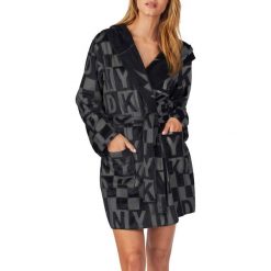 Szlafrok damski DKNY 12219481. Szlafroki damskie DKNY New York, bez wzorów, bez rękawów, bez kaptura. Za 369,00 zł.