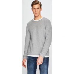 Blend - Sweter. Szare swetry męskie Blend, l, bez wzorów, z bawełny, z okrągłym kołnierzem, bez kaptura. W wyprzedaży za 49,90 zł.