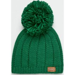 Pepe Jeans - Czapka Elissa. Zielone czapki damskie marki Pepe Jeans, z jeansu. W wyprzedaży za 79,90 zł.