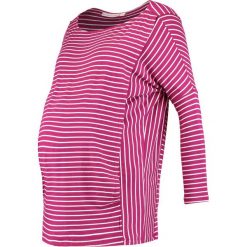 Bluzki asymetryczne: JoJo Maman Bébé DROP SHOULDER MATERNITY NURSING Bluzka z długim rękawem wine/cream