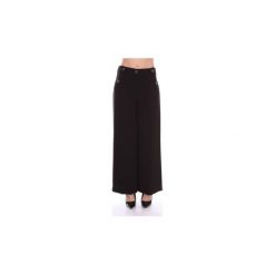 Spodnie z lejącego materiału Moschino A03046124. Czarne spodnie damskie MOSCHINO. Za 1098,50 zł.