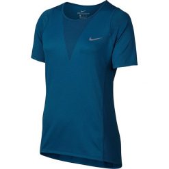 Koszulka do biegania damska NIKE ZONAL COOLING RELAY TOP SHORT SLEEVE / 831512-457 - NIKE ZONAL COOLING RELAY TOP SHORT SLEEVE. Niebieskie bluzki damskie Nike, bez wzorów, ze skóry, bez kołnierzyka. Za 125,00 zł.