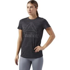 KOSZULKA REEBOK ELEMENTS MARBLE TEE (L). Bluzki sportowe damskie Reebok, l, bez wzorów, bez kołnierzyka, bez rękawów, bez kaptura, na fitness i siłownię. W wyprzedaży za 69,99 zł.
