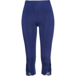 Legginsy rybaczki bonprix kobaltowy. Niebieskie legginsy damskie bonprix, bez wzorów. Za 49,99 zł.