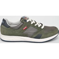 Levi's - Buty Sutter. Zielone buty sportowe męskie Levi's®, ze skóry, na sznurówki. W wyprzedaży za 229,90 zł.