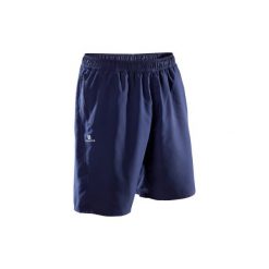 Spodenki fitness kardio FST120 męskie. Niebieskie bermudy męskie DOMYOS, z materiału. Za 29,99 zł.
