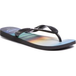 Japonki HAVAIANAS - Hype Fc 41279204058 Black/Black/White. Czarne klapki męskie Havaianas, bez wzorów, z tworzywa sztucznego. Za 79,00 zł.