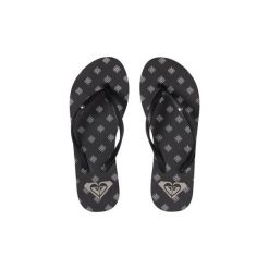 Japonki Roxy Southbeach - Chancletas. Czarne klapki damskie Roxy, bez wzorów, bez obcasa. Za 76,10 zł.