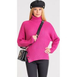 GOLF BARBIE DAILY ELISABETTA FRANCHI. Różowe swetry damskie z dzianiny. Za 829,50 zł.