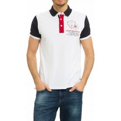 Koszulki polo: Koszulka polo w kolorze biało-czarnym