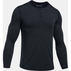 Under Armour Koszulka męska Threadborne Knit Fitted Henley czarna r. XL (1298403-090). Czarne koszulki sportowe męskie Under Armour, m, z kołnierzem typu henley. Za 129,00 zł.