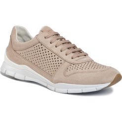 Sneakersy GEOX - D Suke B D02F2B 00022 C6738 Lt Taupe. Brązowe półbuty damskie Geox, ze skóry. Za 429,00 zł.