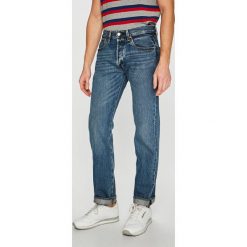 Levi's - Jeansy 501. Niebieskie jeansy męskie Levi's®, s, bez wzorów. W wyprzedaży za 199,90 zł.