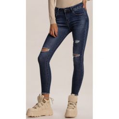 Niebieskie Jeansy Skinny Ahshala. Niebieskie jeansy damskie Renee. Za 119,99 zł.