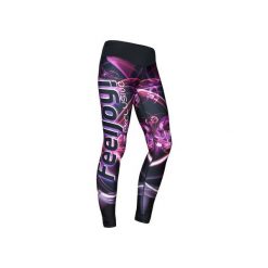 LEGGINSY EXCLUSIVE MYSTIC. Szare legginsy damskie marki Feelj!, s, z nadrukiem, z dzianiny, do biegania. Za 250,00 zł.
