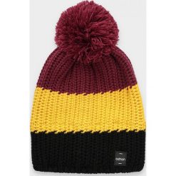 Czapka męska CAM613 - burgund - Outhorn. Czerwone czapki męskie Outhorn, na zimę, bez wzorów, ze splotem. Za 29,99 zł.