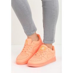 Pomarańczowe Buty Sportowe Trini. Brązowe buty sportowe damskie marki Born2be, z materiału. Za 59,99 zł.