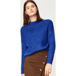 Miękki sweter z półgolfem - Niebieski. Niebieskie swetry klasyczne damskie Reserved, l. Za 119,99 zł.