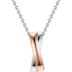 Srebrny naszyjnik z zawieszką - dł. 42 cm. Szare naszyjniki damskie Tess Diamonds, Carat 1934 & Co., srebrne. W wyprzedaży za 169,95 zł.