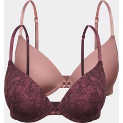 Biustonosz push up 2 pack - Bordowy. Czerwone biustonosze Reserved, bez wzorów. Za 69,99 zł.