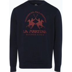 La Martina - Męska bluza nierozpinana, niebieski. Niebieskie bluzy męskie z nadrukiem marki La Martina, m. Za 249,95 zł.