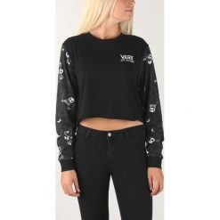 Vans Jacks Koszulka Czarny. Czarne koszulki damskie Vans, l, z nadrukiem, z bawełny, bez kołnierzyka. Za 171,95 zł.