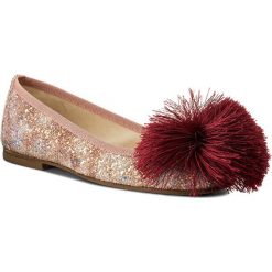 Baleriny damskie: Baleriny HEGO’S MILANO – 1033-1 Glitter Multi Rosa+Pon Pon