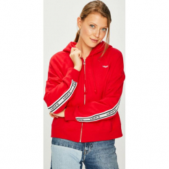 Levi's - Bluza. Brązowe bluzy damskie Levi's®, l, z bawełny, z kapturem. Za 279,90 zł.