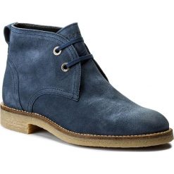 Botki TOMMY HILFIGER - Beritt 14B FW0FW01318 Vintage Indigo 014. Niebieskie botki damskie na obcasie marki TOMMY HILFIGER, ze skóry, vintage. W wyprzedaży za 339,00 zł.