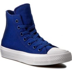 Trampki CONVERSE - Ct II Hi 150146C Sodalite Blu. Niebieskie półbuty damskie sportowe marki Converse, bez wzorów, z gumy, bez zapięcia. W wyprzedaży za 239,00 zł.