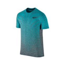 Nike ULTIMATE DRY TOP SS, 10 | SZKOLENIE MĘŻCZYZN | MĘŻCZYZNA | TOP Z KRÓTKIM RĘKAWEM | CZARNY / OMEGA NIEBIESKI / CZARNY | L. Niebieskie koszulki męskie Nike, m, bez wzorów, z klasycznym kołnierzykiem, z krótkim rękawem, krótkie, na fitness i siłownię. W wyprzedaży za 228,56 zł.