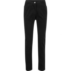 Spodnie sztruksowe ze stretchem Slim Fit bonprix czarny. Czarne spodnie damskie marki bonprix, ze sztruksu. Za 79,99 zł.