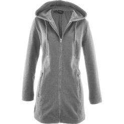 Bluzy damskie: Długa bluza rozpinana bonprix szary melanż
