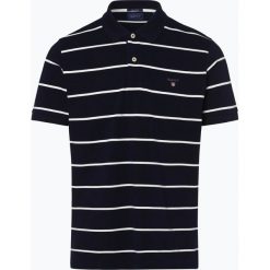 Gant - Męska koszulka polo, niebieski. Niebieskie koszulki męskie GANT, xl, bez wzorów, prążkowane, eleganckie, polo, bez rękawów. Za 449,95 zł.