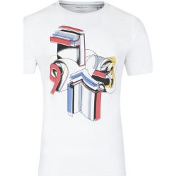 T-shirt Pepe Jeans. Białe t-shirty męskie na lato, xl, bez wzorów, z jeansu, bez kołnierzyka. Za 79,00 zł.