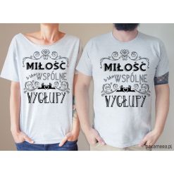 Koszule nocne i halki: S-XXL Miłość to wygłupy koszulki dla pary
